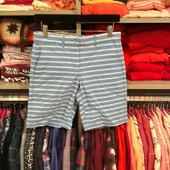 Gap blue with white stripes Bermuda shorts size 0​ - Picture 1 of 3